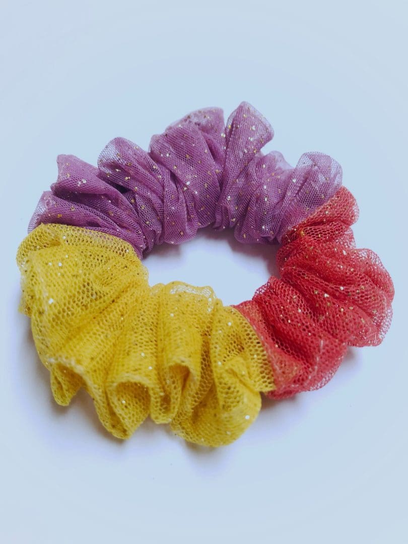 Soussou Scrunchy | Gold, Purple & Terracotta - Image 2