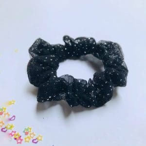 Soussou Scrunchy | Black Glitter