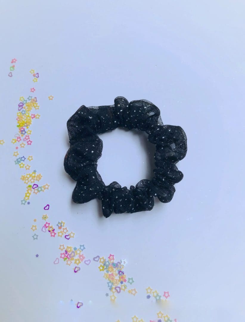 Soussou Scrunchy | Black Glitter - Image 2
