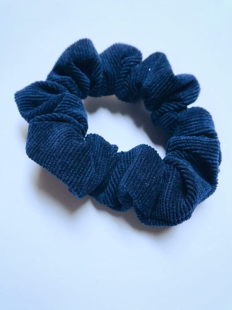 Soussou Scrunchy | Dark Blue Κοτλέ