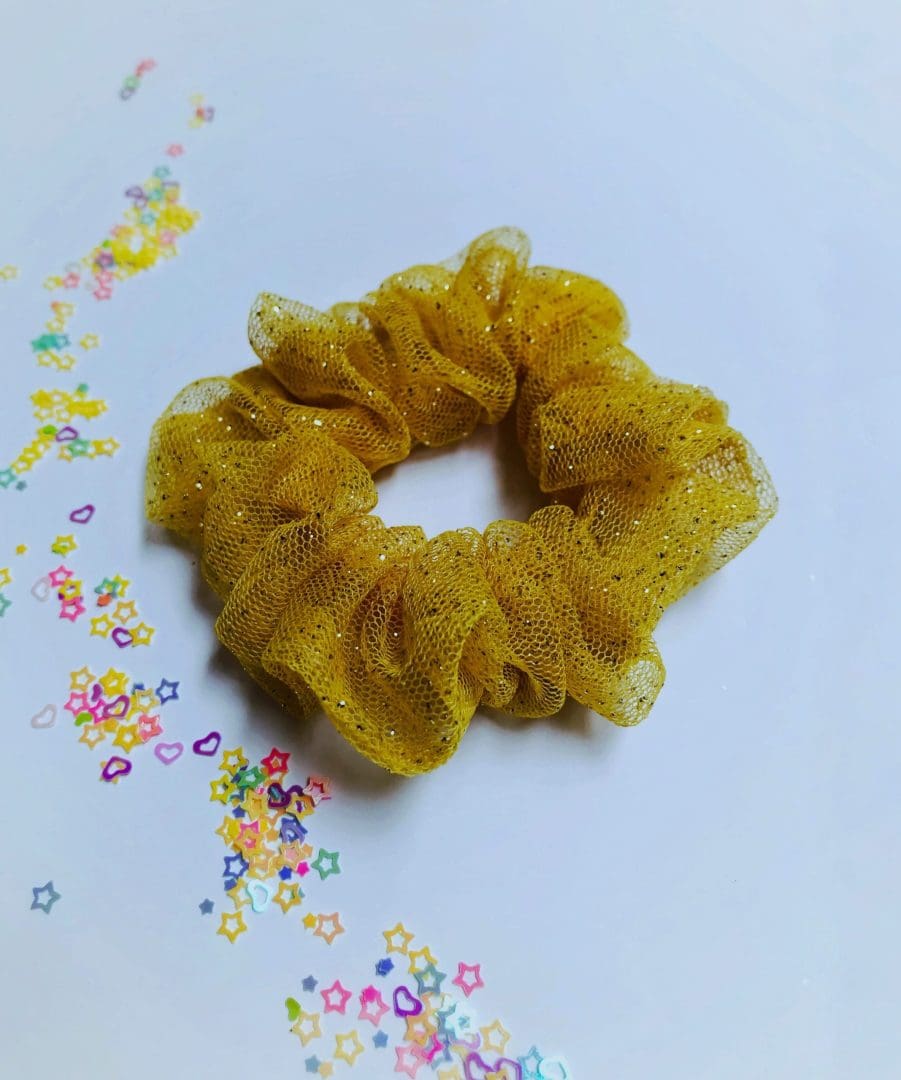 Soussou Scrunchy | Golden Glitter