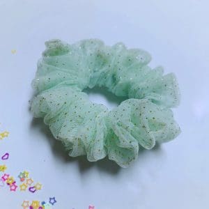 Soussou Scrunchy | Mint Glitter