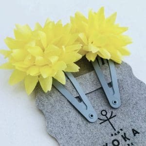 Floral Snap Clips | Flowers Yellow Bright (Σετ 2)