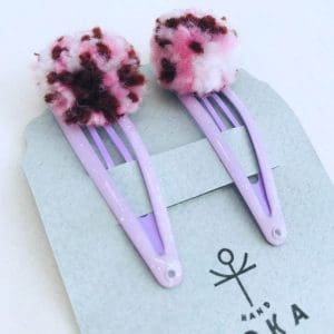 Candy Pop Hair Clips | Purple & 3 Colors (Σετ 2)