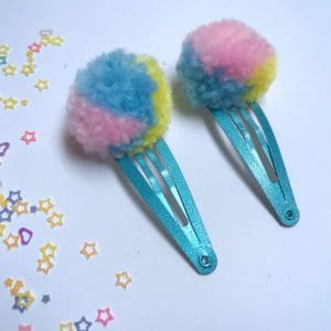 Candy Pop Hair Clips | Blue & 3 Colors (Σετ 2)