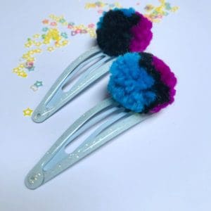 Candy Pop Hair Clips | Blue & 3 Colors Dark (Σετ 2)