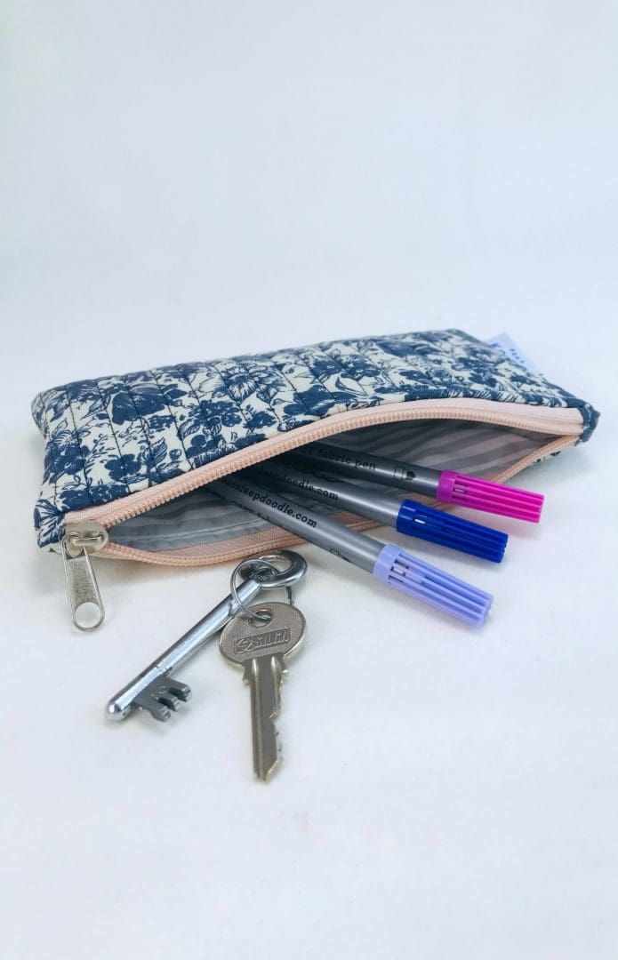 Leftover Lovers Pouch | French Blue Flowers
