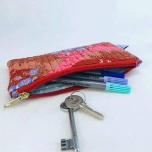 Leftover Lovers Pouch | Terracotta & Purple Garden