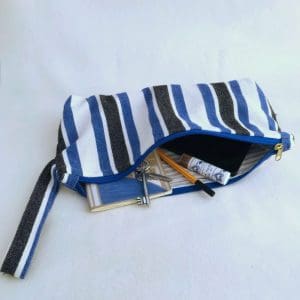 Loop Lovers Bag | Blue, White & Black Stripes