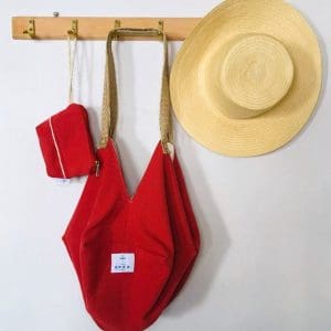 Origami Tote Bag | Small Red