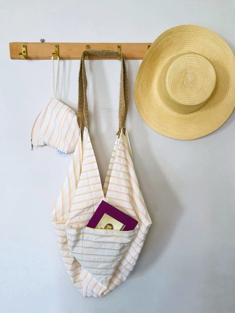 Origami Tote Bag | Lollipop Stripes - Image 4