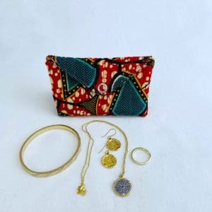 Pocket Lovers Pouch | Africa Block Print