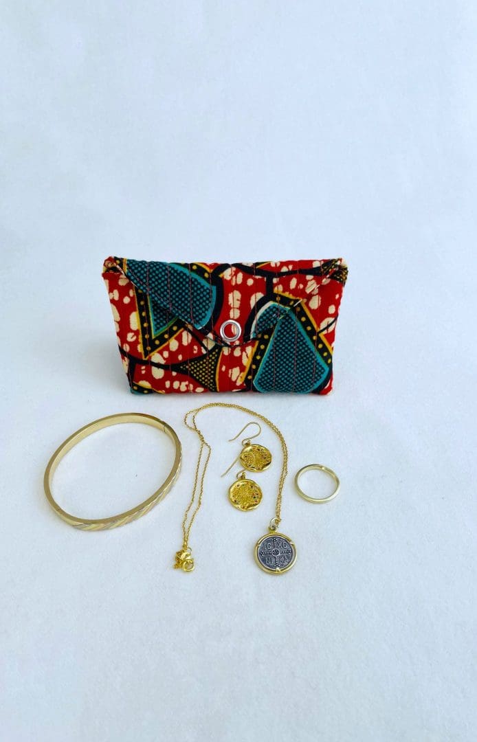 Pocket Lovers Pouch | Africa Block Print