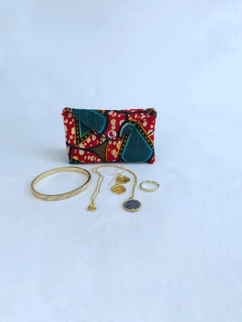 Pocket Lovers Pouch | Africa Block Print - Image 2