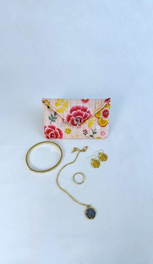 Pocket Lovers Pouch | Pink Cherry Blossoms - Image 4