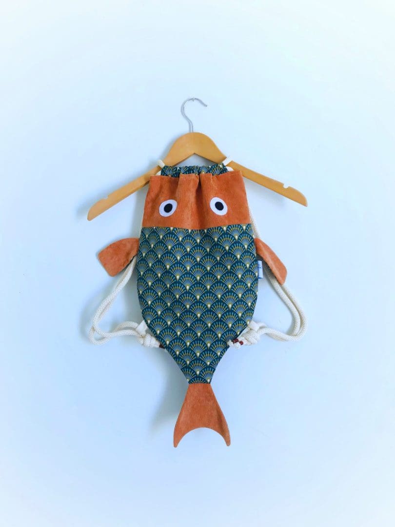 Seasea Βackpack | Green & Cinnamon - Image 2