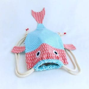 Seasea Βackpack | Red Head & Blue Waves