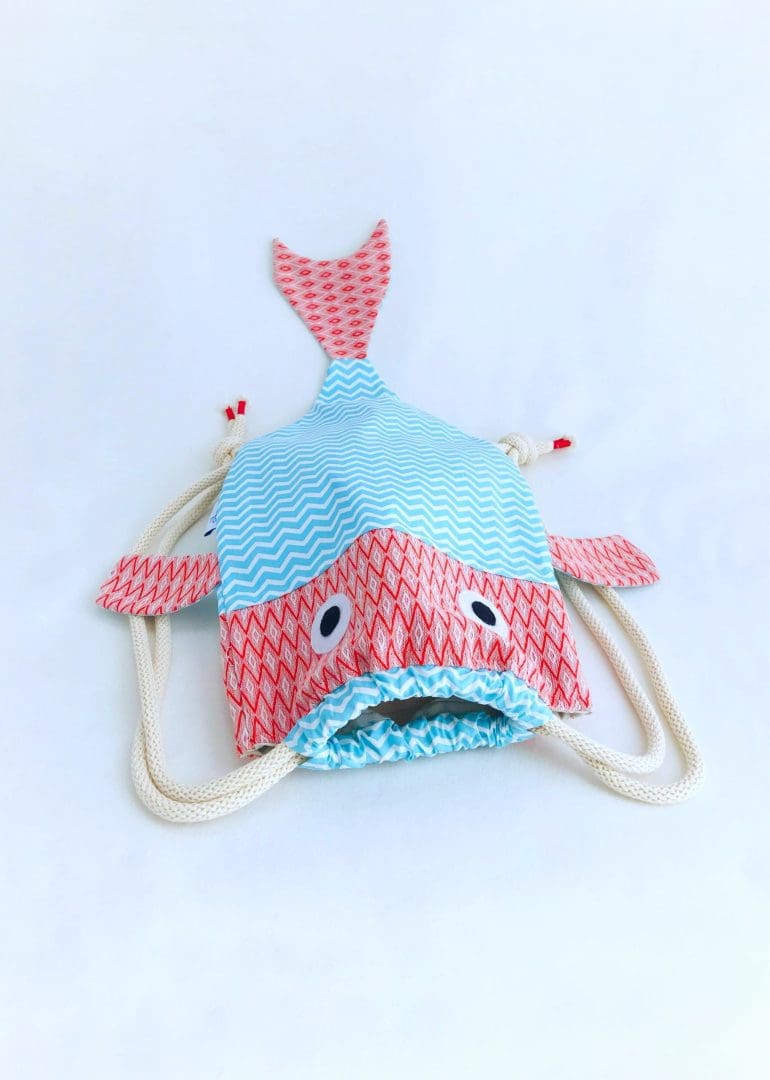 Seasea Βackpack | Red Head & Blue Waves