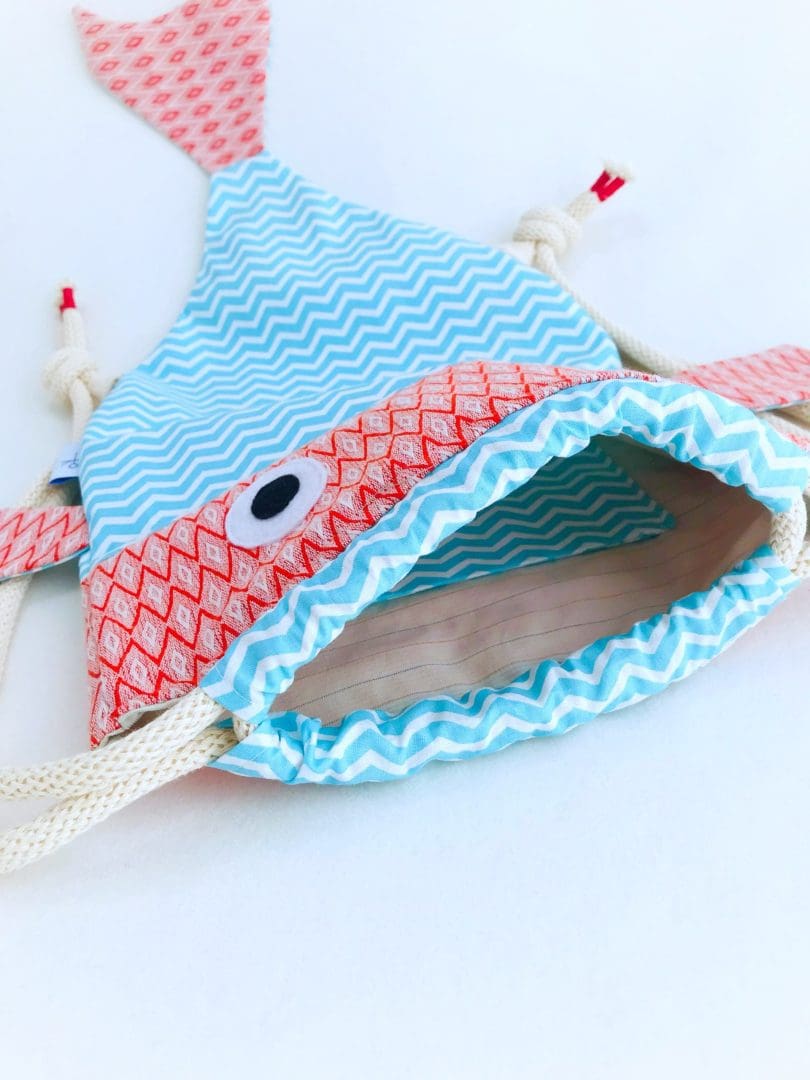 Seasea Βackpack | Red Head & Blue Waves - Image 6