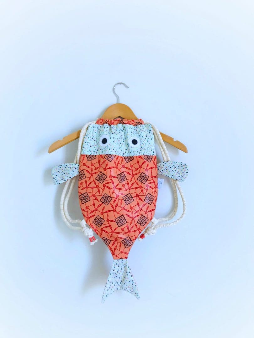 Seasea Βackpack | Salmon & Mint - Image 6