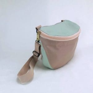 Take Me With You | Crossbody Banana Bag | Beige & Mint