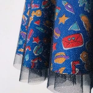 Φούστα Glitter Glam | 90s pop μπλε