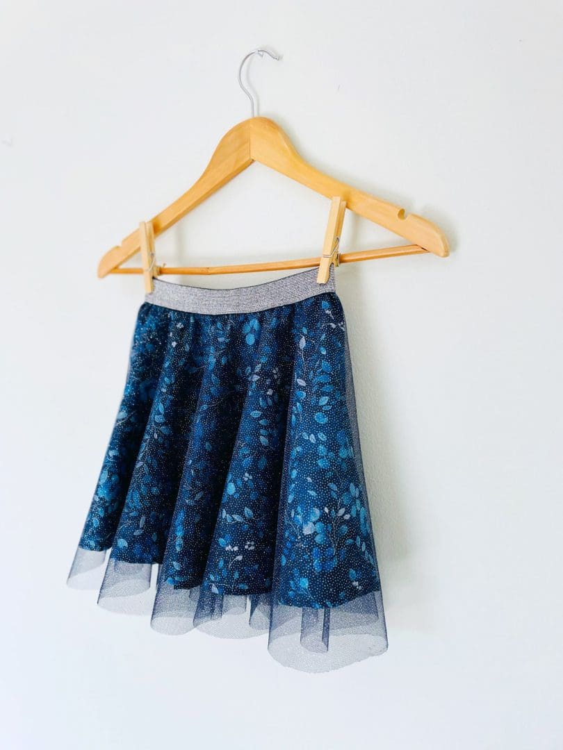 Φούστα Glitter Glam | Μπλε κήπος νύχτα - Image 4