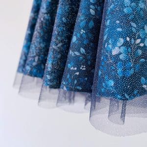 Φούστα Glitter Glam | Μπλε κήπος νύχτα