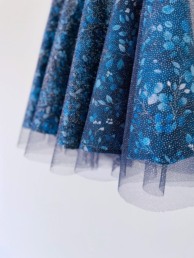 Φούστα Glitter Glam | Μπλε κήπος νύχτα