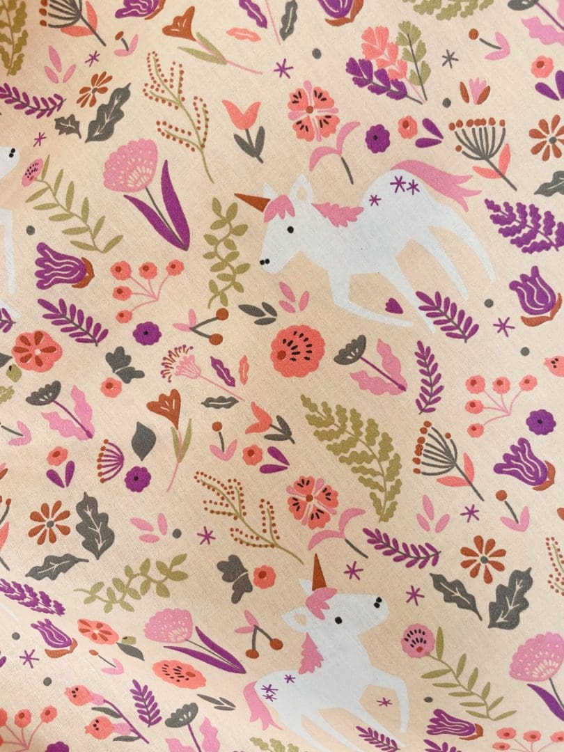 Φούστα Glitter Glam | Ροζ Unicorns Flowers ροζ - Image 5