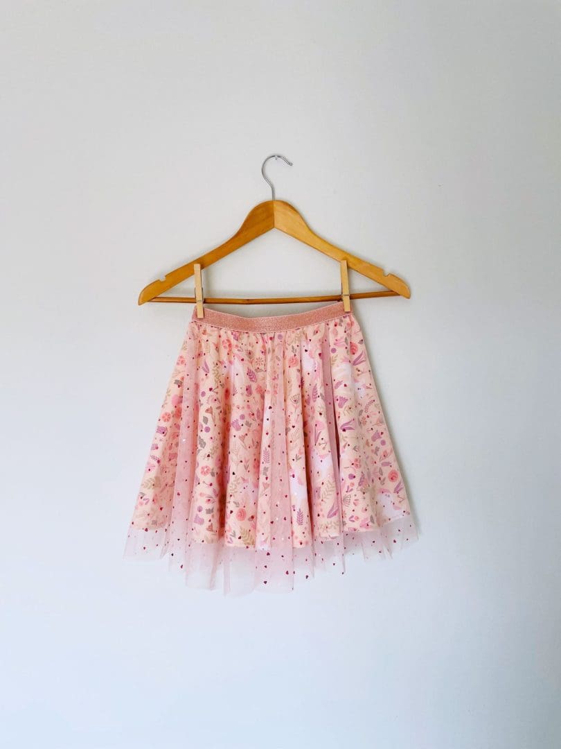 Φούστα Glitter Glam | Ροζ Unicorns Flowers ροζ - Image 4