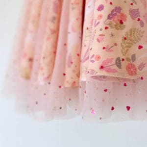 Φούστα Glitter Glam | Ροζ Unicorns Flowers ροζ