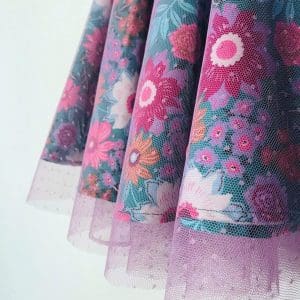 Φούστα Glitter Glam | Πετρόλ κήπος