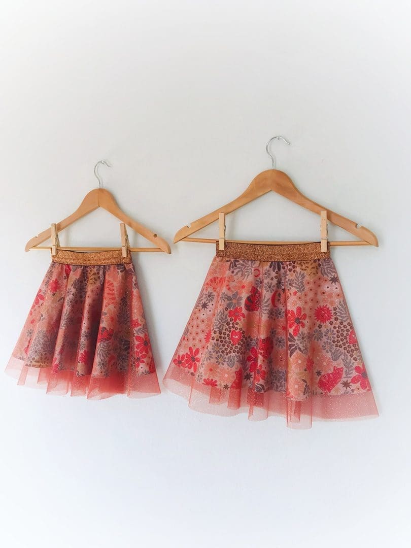 Φούστα Glitter Glam | Γάτες σε μπεζ φόντο - Image 3