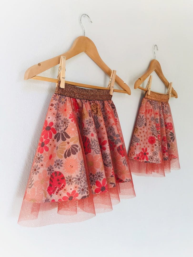 Φούστα Glitter Glam | Γάτες σε μπεζ φόντο - Image 2