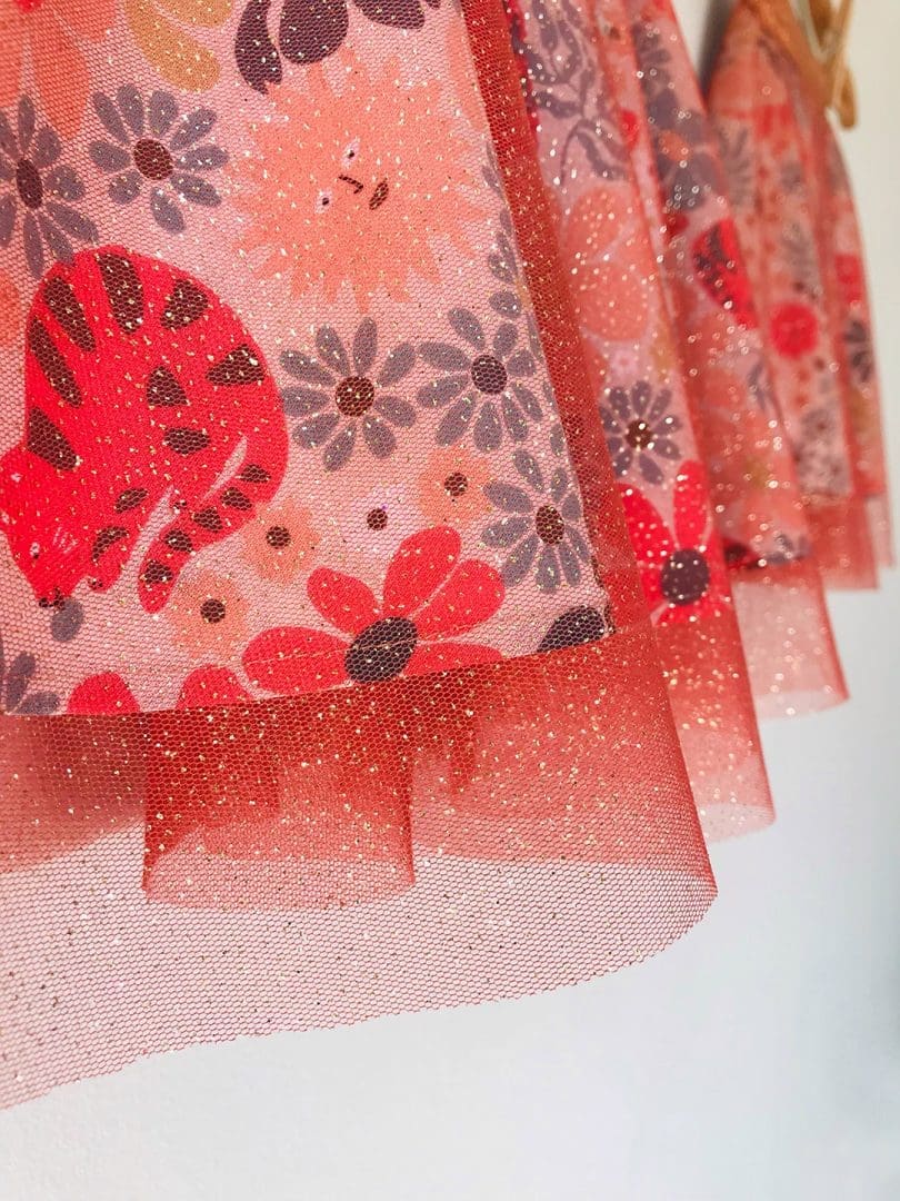 Φούστα Glitter Glam | Γάτες σε μπεζ φόντο