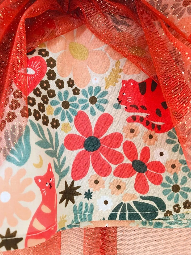 Φούστα Glitter Glam | Γάτες σε μπεζ φόντο - Image 5